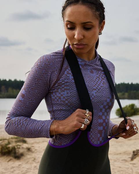 Long Sleeve Merino Baselayer - Lavender Lane
